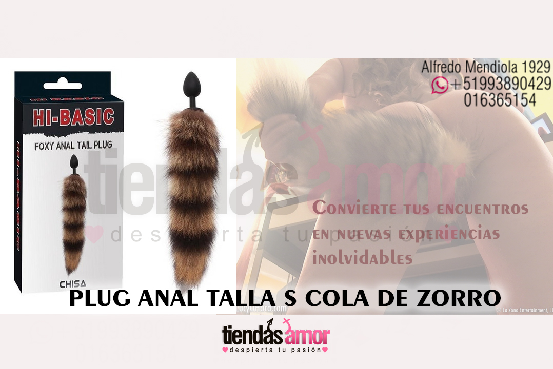 COLA DE ZORRO PLUG ANAL FURRY JUGUETES EROTICOS